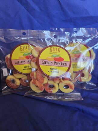 4 oz bag Gummy Peaches
